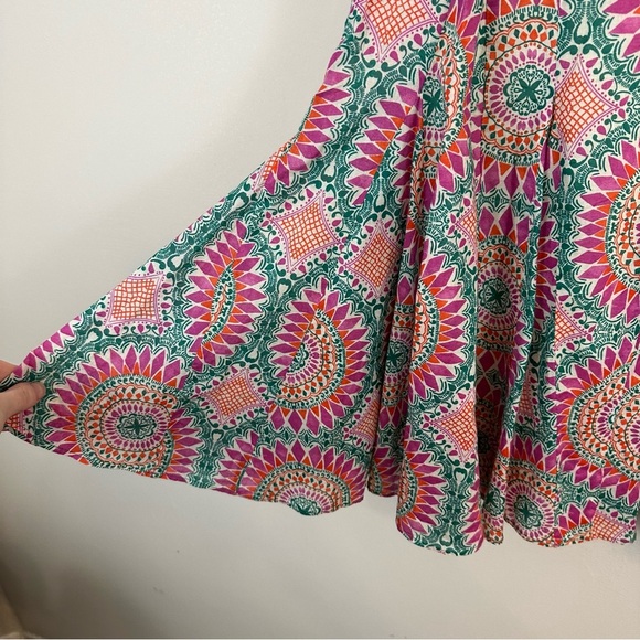 Anthropologie HD in Paris | South Island Dress in Orange Motif Size 4 - Picture 3 of 8